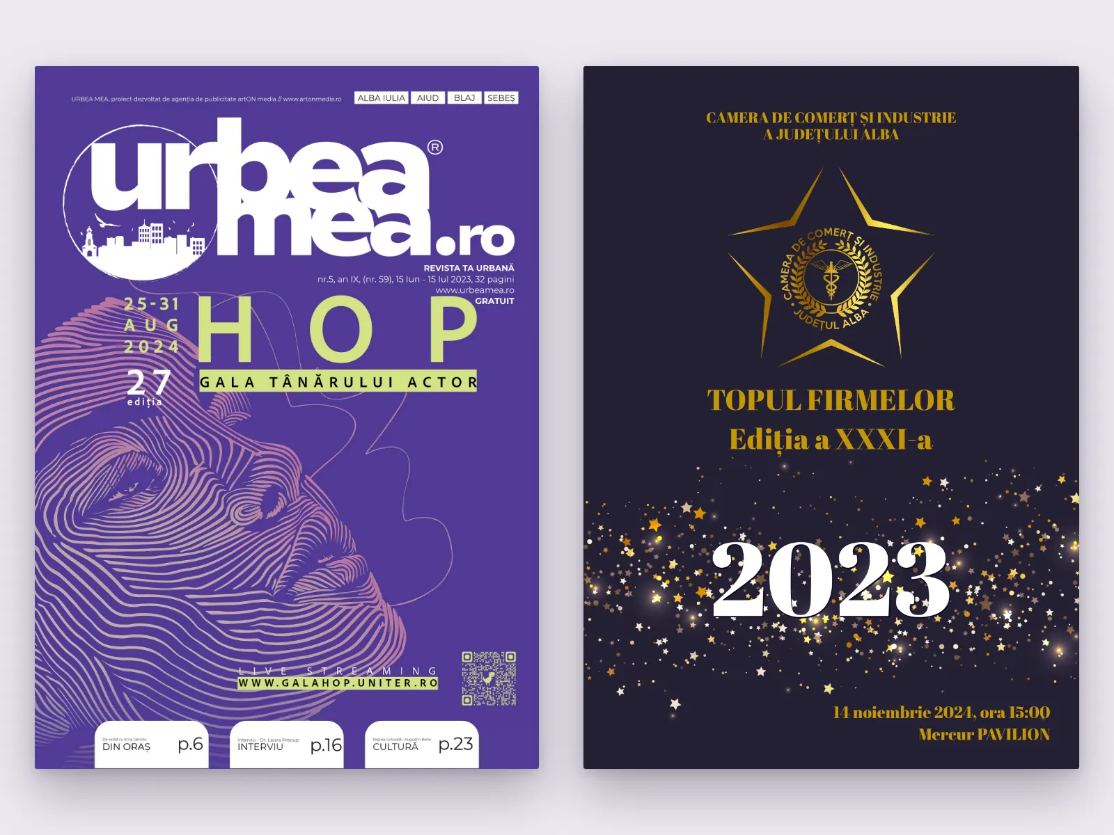 Coperți Urbea Mea, nr. 65 și 66 — Urbea Mea — revistă proprie