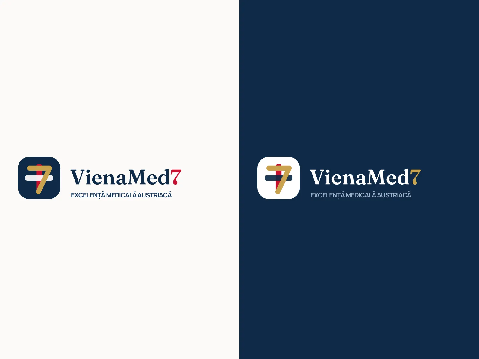 Identitate vizuală VienaMed7 — VienaMed7